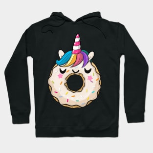 Cute donut with unicorn horn Hoodie